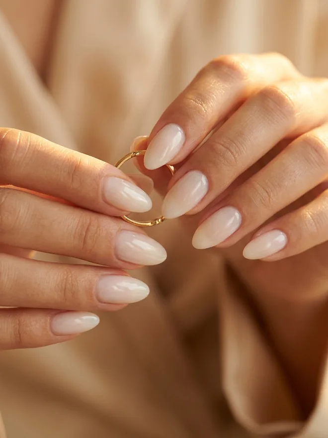 Gel blanc laiteux — Manucure Nîmes